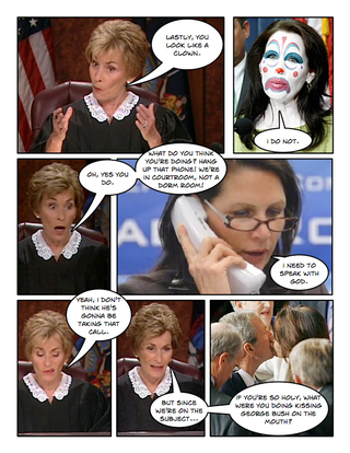 Illustration for article titled Comic Confrontations: Judge Judy Vs. Michele Bachmann
